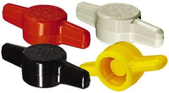 Made in USA - Tee Plastic Thumb Screw - 1" OAL, 1" Head Diam x 1/4" Head Height - Makers Industrial Supply