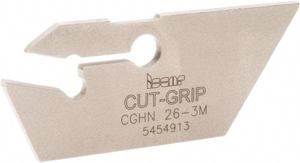 Iscar - 2.8 to 4mm Groove Width, 20mm Max Depth of Cut, Neutral Cut, CGHN Indexable Grooving Blade - Multiple Insert Styles, Series Cut Grip - Makers Industrial Supply