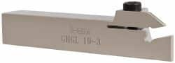 Iscar - GHG, Left Hand Cut, 1.58" Max Workpc Diam, GI..,TIP.. Insert, Indexable Cutoff Toolholder - 0.79 Max Depth of Cut, 3/4" Shank Width, 3/4" Shank Height, 4-1/2" OAL - Makers Industrial Supply