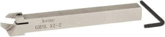 Iscar - GHS, External, Left Hand, 0.98" Max Depth of Cut, 2.2 to 3.15mm Groove Width, Indexable Grooving Tool Holder - GIG, GIM, GIP, TIP Insert Compatibility, 12mm Shank Height, 12mm Shank Width, 120mm OAL - Makers Industrial Supply