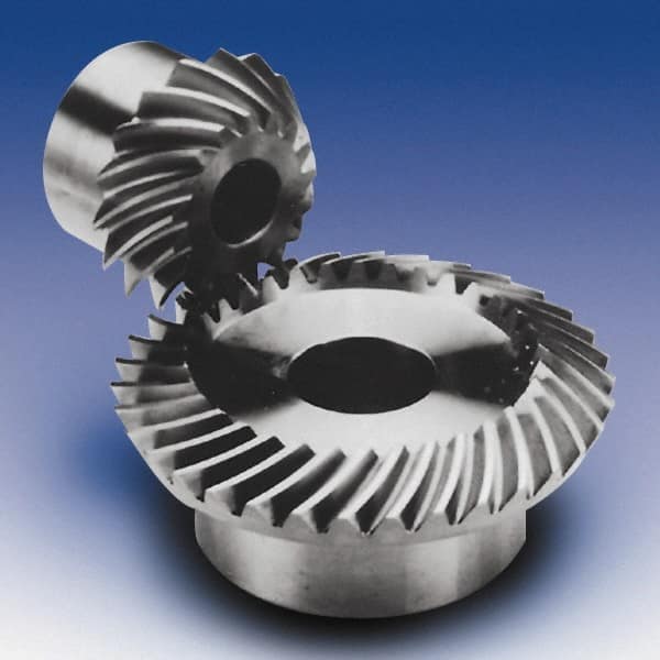 Boston Gear - 14 Pitch, 1.86" OD, 26 Tooth Spiral Bevel Gear & Pinion - 0.31" Face Width, Unhardened Steel - Makers Industrial Supply