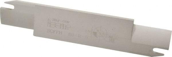 Iscar - 1.2598" Blade Height, 0.2047" Blade Width, 5.9055" OAL, Right Hand Cut, Double End Indexable Cut-Off Blade - 32mm Max Depth of Cut, SGFFH Blade, Self Grip Series - Makers Industrial Supply