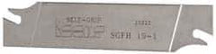 Iscar - 3/4" Blade Height, 0.0472" Blade Width, 3.3858" OAL, Right Hand Cut, Double End Indexable Cut-Off Blade - SGFH Blade, Self Grip Series - Makers Industrial Supply