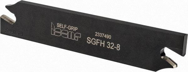 Iscar - 7.4 to 8.5mm Groove Width, Neutral Cut, SGFH Indexable Grooving Blade - GFN-C Insert Style, Series Self-Grip - Makers Industrial Supply