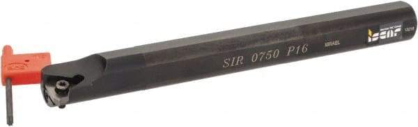 Iscar - Internal Thread, Right Hand Cut, 3/4" Shank Width x 3/4" Shank Height Indexable Threading Toolholder - 7" OAL, P 16 Insert Compatibility, SI Toolholder, Series SIR - Makers Industrial Supply