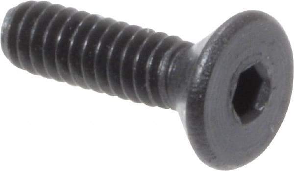 Value Collection - #0-80 UNF Hex Socket Drive, 82° Flat Screw - Alloy Steel, Black Oxide Finish, Fully Threaded, 1/4" OAL - Makers Industrial Supply