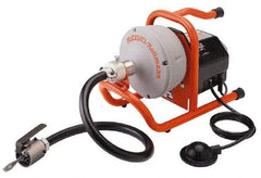 Ridgid - Electric Battery Drain Cleaning Machine - For 3/4" to 2" Pipe, 35' Cable - Makers Industrial Supply