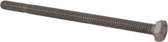 Value Collection - 1/4-20 UNC, 4-1/2" Length Under Head Hex Head Cap Screw - Fully Threaded, Grade 316 Stainless Steel, Uncoated, 7/16" Hex - Makers Industrial Supply