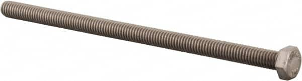 Value Collection - 5/16-18 UNC, 6" Length Under Head Hex Head Cap Screw - Fully Threaded, Grade 316 Stainless Steel, Uncoated, 1/2" Hex - Makers Industrial Supply