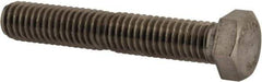 Value Collection - 3/8-16 UNC, 2-1/4" Length Under Head Hex Head Cap Screw - Fully Threaded, Grade 316 Stainless Steel, Uncoated, 9/16" Hex - Makers Industrial Supply