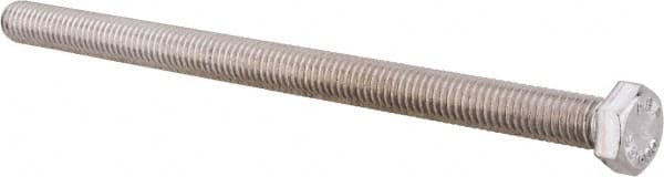 Value Collection - 3/8-16 UNC, 6" Length Under Head Hex Head Cap Screw - Fully Threaded, Grade 316 Stainless Steel, Uncoated, 9/16" Hex - Makers Industrial Supply