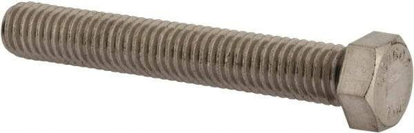 Value Collection - 7/16-14 UNC, 3" Length Under Head Hex Head Cap Screw - Fully Threaded, Grade 316 Stainless Steel, Uncoated, 5/8" Hex - Makers Industrial Supply