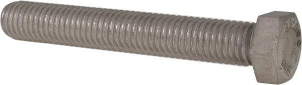 Value Collection - 1/2-13 UNC, 3-1/2" Length Under Head Hex Head Cap Screw - Fully Threaded, Grade 316 Stainless Steel, Uncoated, 3/4" Hex - Makers Industrial Supply