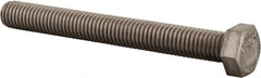 Value Collection - 1/2-13 UNC, 4-1/2" Length Under Head Hex Head Cap Screw - Fully Threaded, Grade 316 Stainless Steel, Uncoated, 3/4" Hex - Makers Industrial Supply