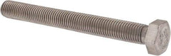 Value Collection - 7/8-9 UNC, 8" Length Under Head Hex Head Cap Screw - Fully Threaded, Grade 316 Stainless Steel, Uncoated, 1-5/16" Hex - Makers Industrial Supply