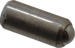 Gibraltar - 0.284" Body Length x 1/8" Body Diam, 0.5 Lb Init to 1 Lb Final End Force, Stainless Steel Press Fit Ball Plunger - 0.093" Ball Diam, 0.035" Max Ball Reach, +0.0010; +0.0020" Tolerance - Makers Industrial Supply