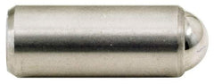 Gibraltar - 11/16" Body Length x 5/16" Body Diam, 4 Lb Init to 10 Lb Final End Force, Stainless Steel Press Fit Ball Plunger - 1/4" Ball Diam, 0.09" Max Ball Reach, +0.0010; +0.0020" Tolerance - Makers Industrial Supply