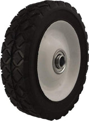 Marathon Industries - 6 Inch Diameter x 1-1/2 Inch Wide, Rubber Caster Wheel - 40 Lb. Capacity, 1-3/8 Inch Hub Length, 1/2 Inch Axle Diameter - Makers Industrial Supply