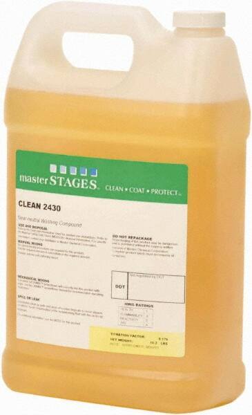 Master Fluid Solutions - 1 Gal Jug Cleaner - Low Foam, Series Clean 2430 - Makers Industrial Supply