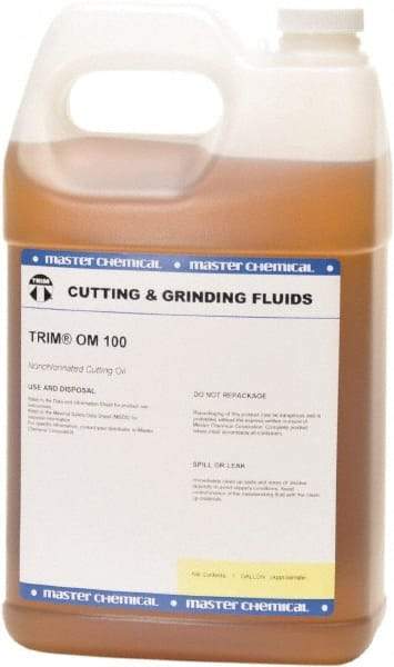 Master Fluid Solutions - Trim OM 100, 1 Gal Bottle Cutting Fluid - Straight Oil - Makers Industrial Supply