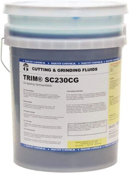 Master Fluid Solutions - Trim SC230CG, 5 Gal Pail Cutting & Grinding Fluid - Semisynthetic, For Cutting, Grinding - Makers Industrial Supply