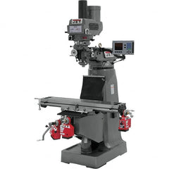 Jet - Knee Milling Machines Spindle Speed Control: Electronic Variable Speed Table Length (Inch): 9 - Makers Industrial Supply