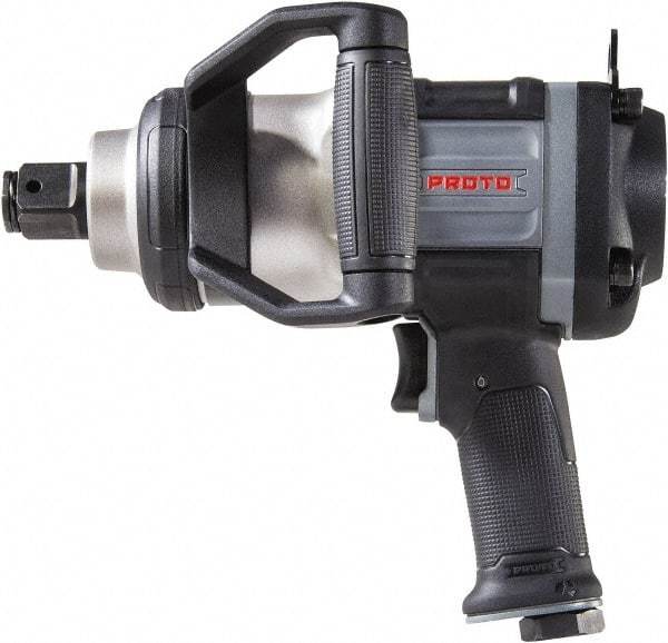 Proto - 1" Drive, 5,000 RPM, 2,500 Ft/Lb Torque Impact Wrench - Pistol Grip Handle, 900 IPM, 12 CFM, 90 psi, 1/2" NPT Inlet - Makers Industrial Supply