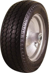 Marathon Industries - 3-19/64" Wide x 10-1/2" High x 4" Deep Flat Free Hand Truck Tire - 300 Lb Load Capacity - Makers Industrial Supply