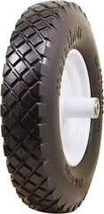 Marathon Industries - 3-45/64" Wide x 15-1/2" High x 6" Deep Flat Free Hand Truck Tire - 500 Lb Load Capacity - Makers Industrial Supply