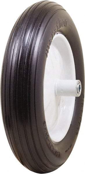 Marathon Industries - 3-45/64" Wide x 15-1/2" High x 6" Deep Flat Free Hand Truck Tire - 500 Lb Load Capacity - Makers Industrial Supply