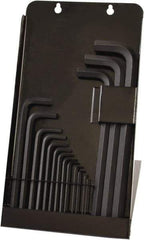 Bondhus - 16 Piece L-Key Ball End Hex Key Set - Hex Range 0.05 to 5/8", Protanium High Torque Steel - Makers Industrial Supply