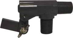 Control Devices - 3/8" Pipe, PVC, Angle Pattern-Double Seat, Mechanical Float Valve - 100 psi, MNPT End Connections - Makers Industrial Supply