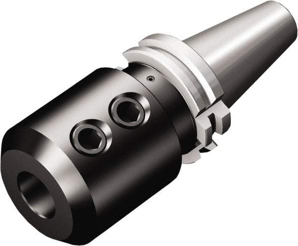 Sandvik Coromant - ISO40 Taper Shank 20mm Hole End Mill Holder/Adapter - 52mm Nose Diam, 70mm Projection, Through-Spindle & DIN Flange Coolant - Exact Industrial Supply