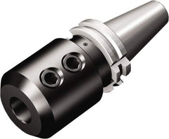 Sandvik Coromant - CAT40 Taper Shank 31.75mm Hole End Mill Holder/Adapter - 3.937" Projection, Through-Spindle & DIN Flange Coolant - Exact Industrial Supply