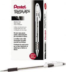 Pentel - Conical Ball Point Pen - Black - Makers Industrial Supply