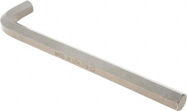 Paramount - 7/8" Hex, Long Arm, Hex Key - 12-45/64" OAL, Protanium High Torque Steel, Inch System of Measurement - Makers Industrial Supply