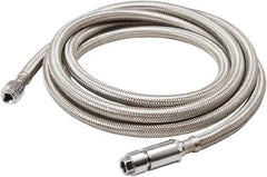 B&K Mueller - 1/4" Compression Inlet, 1/4" Compression Outlet, Stainless Steel Icemaker Connector - Use with Ice Makers - Makers Industrial Supply