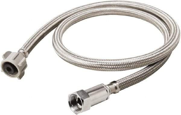 B&K Mueller - 3/8" Compression Inlet, 7/8" Ballcock Outlet, Stainless Steel Toilet Connector - Use with Toilets - Makers Industrial Supply