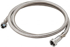 B&K Mueller - 3/4" Hose Inlet, 3/4" Hose Thread Outlet, Stainless Steel Washing Machine Connector - Use with Washer Machines - Makers Industrial Supply