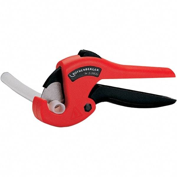 Rothenberger - 1" Pipe Capacity, Tube & Pipe Cutter - Cuts Plastic, PVC, CPVC, 8" OAL - Makers Industrial Supply