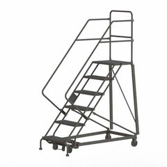 TRI-ARC - Rolling & Wall Mounted Ladders & Platforms Type: Stairway Slope Ladder Style: Rolling Safety Ladder - Makers Industrial Supply