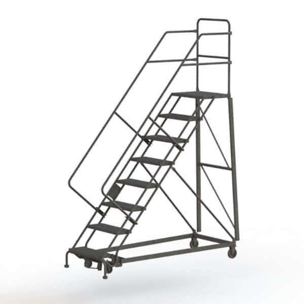 TRI-ARC - Rolling & Wall Mounted Ladders & Platforms Type: Stairway Slope Ladder Style: Rolling Safety Ladder - Makers Industrial Supply