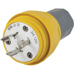 Hubbell Wiring Device-Kellems - 125V 20A NEMA L5-20P Industrial Twist Lock Plug - Makers Industrial Supply