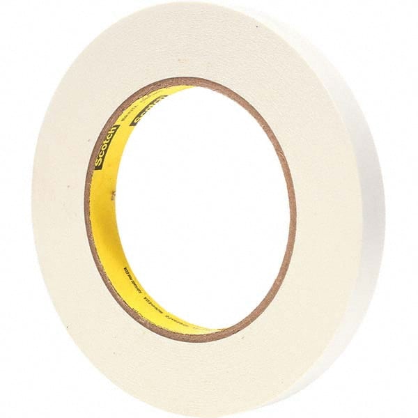 3M - 1/2" Wide x 60 Yd Long x 6.7 mil White Paper Masking Tape - Makers Industrial Supply