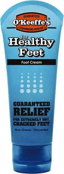 O'Keeffe's - 3 oz Moisturizing Foot Cream - Comes in Tube, Fragrance Free - Makers Industrial Supply