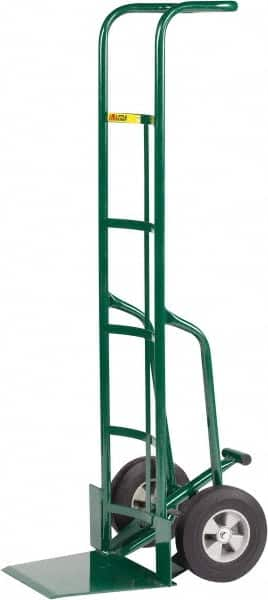 Little Giant - 800 Lb Capacity 60" OAH Hand Truck - Continuous Handle, Steel, Solid Rubber Wheels - Makers Industrial Supply