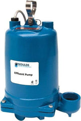 Goulds Pumps - 1 hp, 575 Amp Rating, 575 Volts, Single Speed Continuous Duty Operation, Effluent Pump - 3 Phase, Cast Iron Housing - Makers Industrial Supply