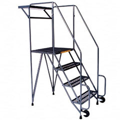 Ballymore - Rolling & Wall Mounted Ladders & Platforms Type: TiltNRoll Rolling Ladder Style: Tip-N-Roll Mobile Ladder - Makers Industrial Supply