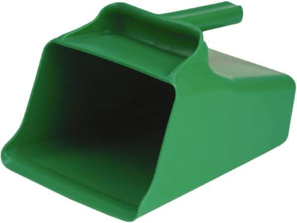 Remco - 128 oz Green Polypropylene Flat Bottom Scoop - 8.7" Wide x 6.7" Deep Bowl, 11" OAL - Makers Industrial Supply