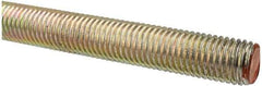 Value Collection - 3/4-10 UNC (Coarse), 3' Long, Alloy Steel Threaded Rod - Yellow Zinc-Plated Finish, Right Hand Thread - Makers Industrial Supply